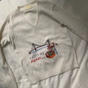 Vintage “left my heart in San Francisco” sweater